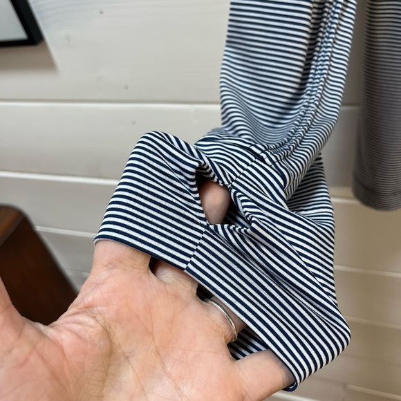 GAPFIT BREATHE – Navy & White Striped Long Sleeve Top (Size XL) - Picture 6 of 8